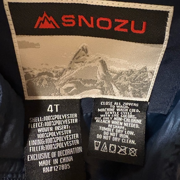 Snozu ski suit kid NWOT - Picture 2 of 3
